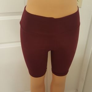 BRAND NEW  BURGUNDY  BIKER SHORT SIZE MEDIUM